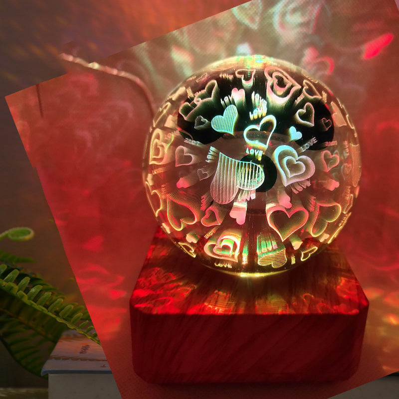 ABS Glass Ball Firework Table Lamp
