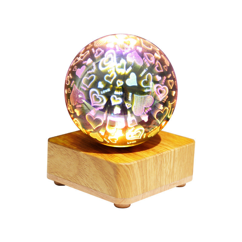 ABS Glass Ball Firework Table Lamp