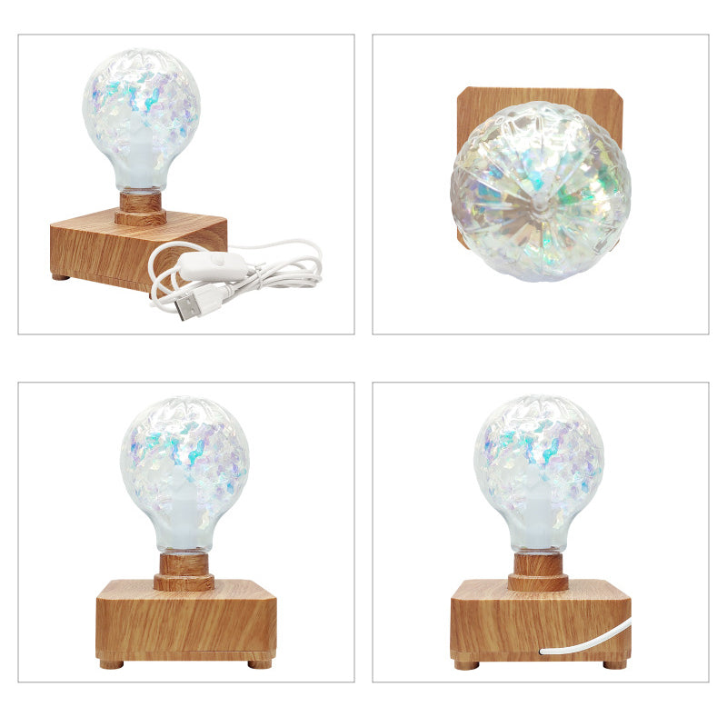Rechargeable ABS PET Rose Table Lamp
