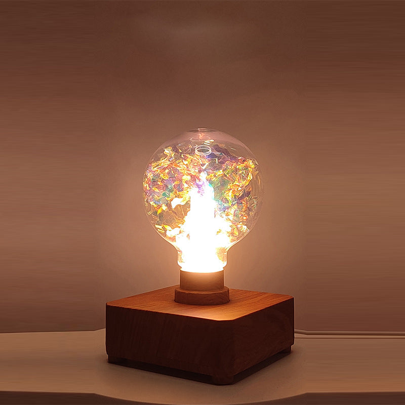 Rechargeable ABS PET Rose Table Lamp