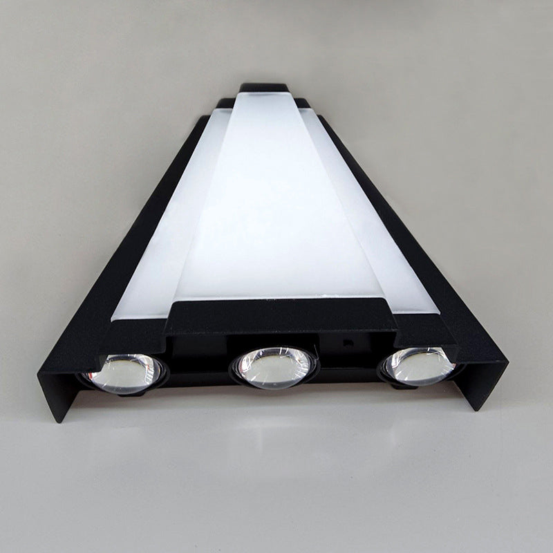 Aluminum Acrylic Triangle Patio Outdoor Light