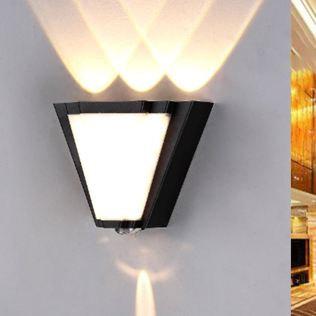 Aluminum Acrylic Triangle Patio Outdoor Light