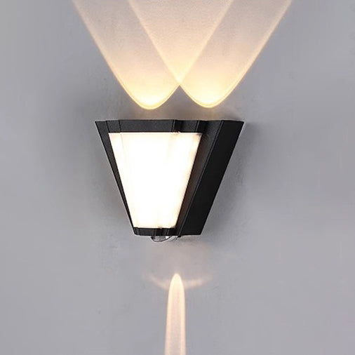 Aluminum Acrylic Triangle Patio Outdoor Light