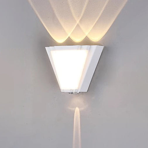 Aluminum Acrylic Triangle Patio Outdoor Light