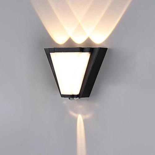Aluminum Acrylic Triangle Patio Outdoor Light