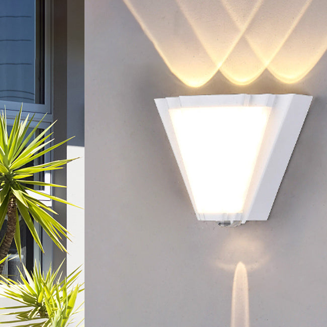 Aluminum Acrylic Triangle Patio Outdoor Light