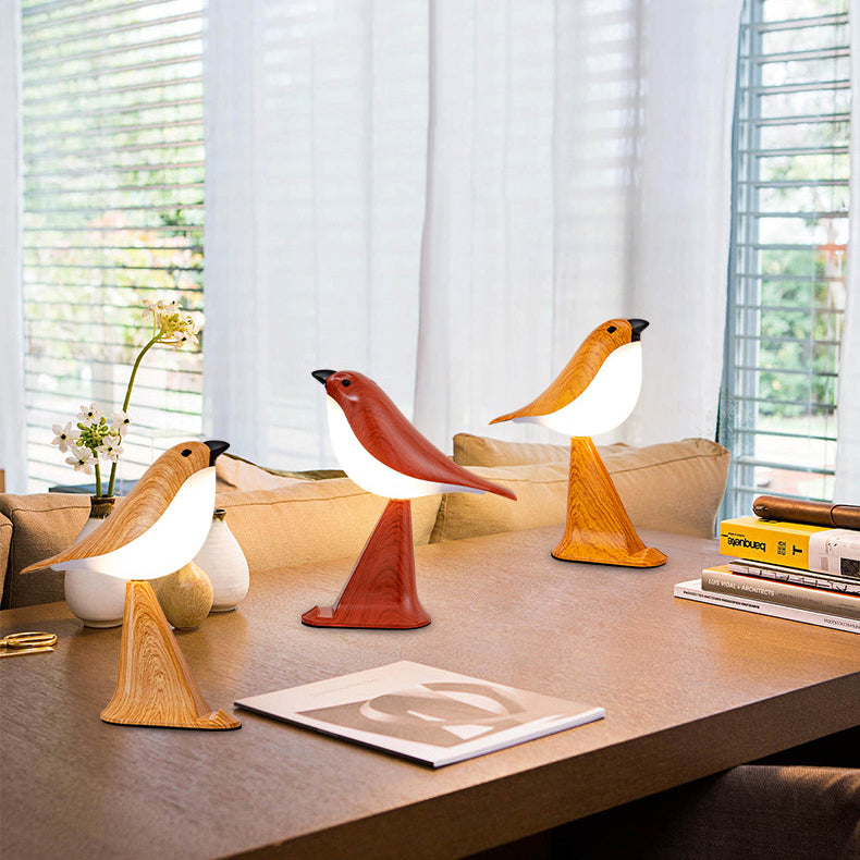 Rechargeable ABS PC Bird Table Lamp
