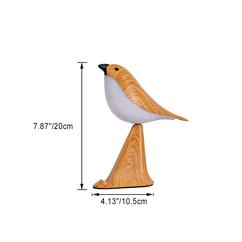 Rechargeable ABS PC Bird Table Lamp