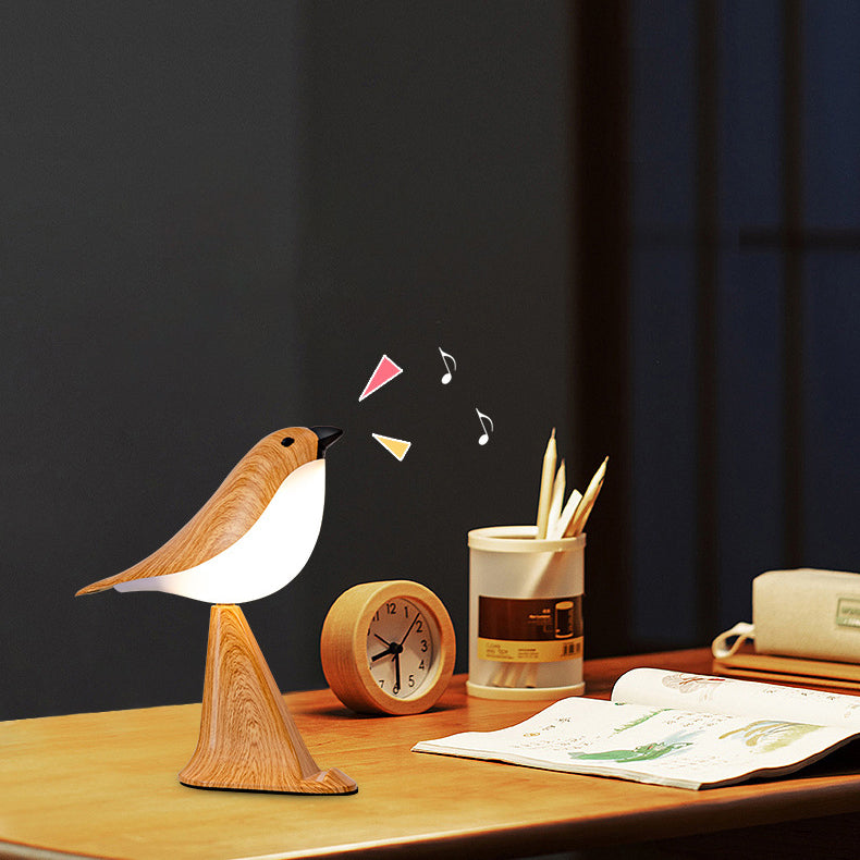 Rechargeable ABS PC Bird Table Lamp