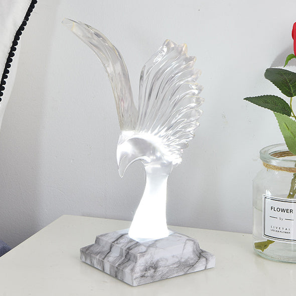 ABS Acrylic Wingspan Eagle Table Lamp