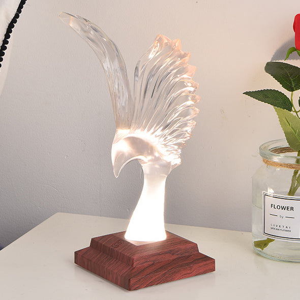 ABS Acrylic Wingspan Eagle Table Lamp