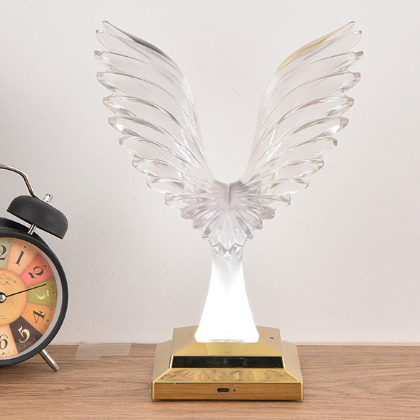 ABS Acrylic Wingspan Eagle Table Lamp