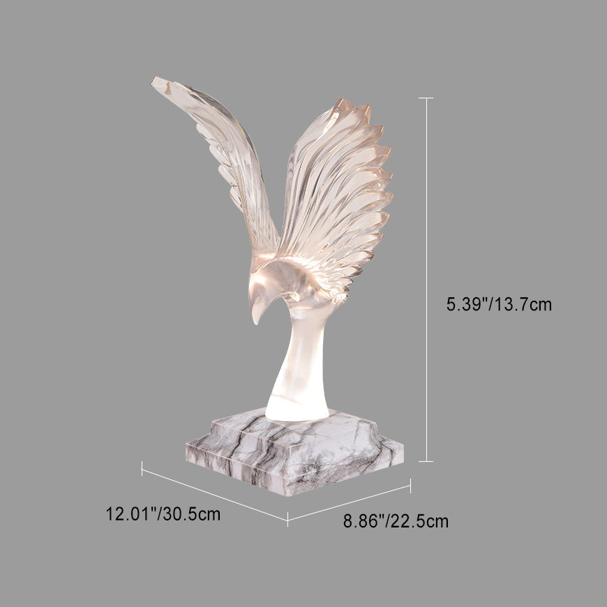 ABS Acrylic Wingspan Eagle Table Lamp