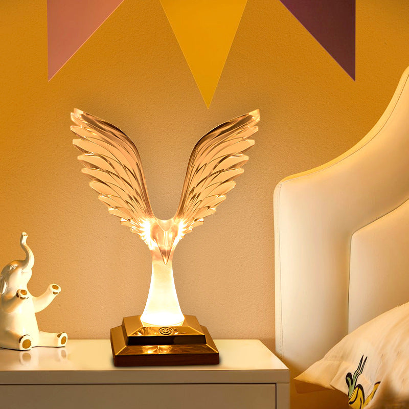 ABS Acrylic Wingspan Eagle Table Lamp