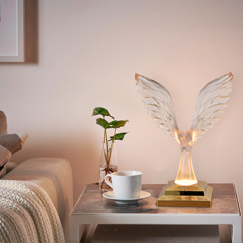 ABS Acrylic Wingspan Eagle Table Lamp