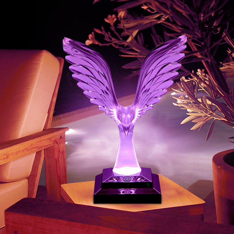 ABS Acrylic Wingspan Eagle Table Lamp