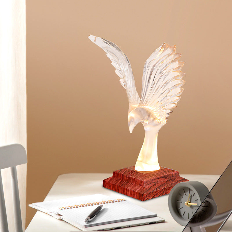 ABS Acrylic Wingspan Eagle Table Lamp