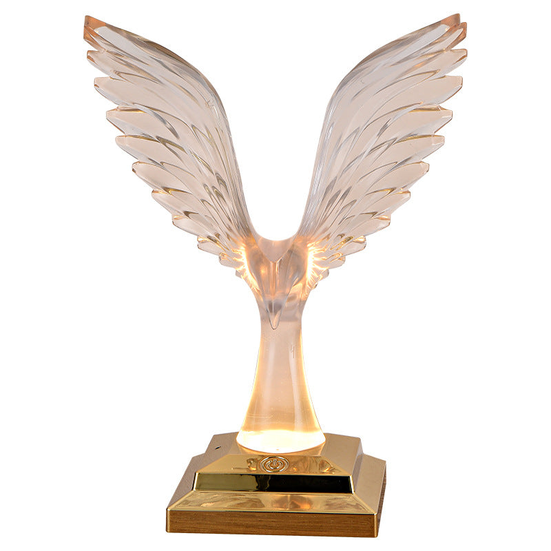 ABS Acrylic Wingspan Eagle Table Lamp