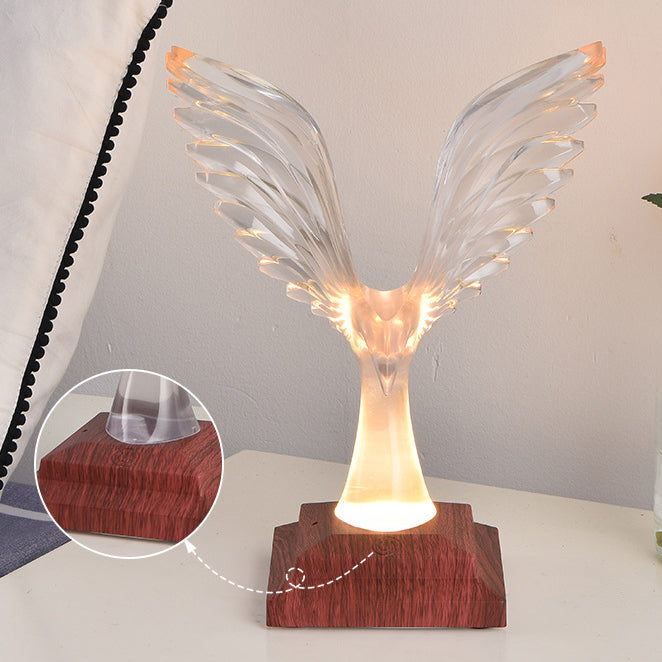 ABS Acrylic Wingspan Eagle Table Lamp
