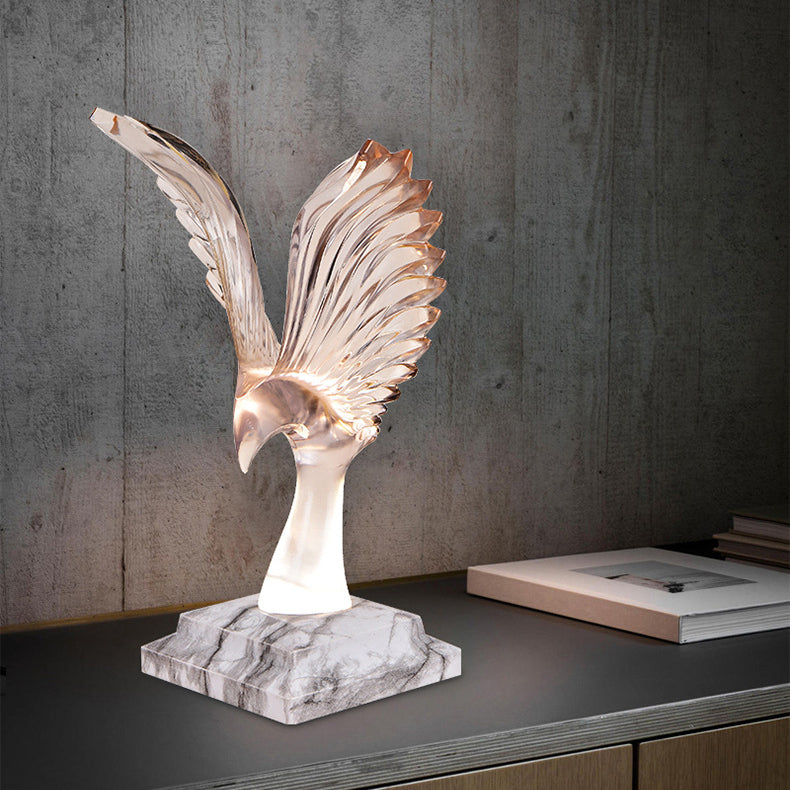 ABS Acrylic Wingspan Eagle Table Lamp