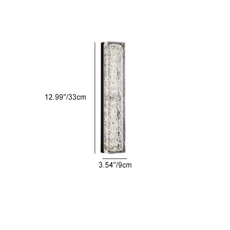 Copper Resin Rectangular Gold Wall Lamp