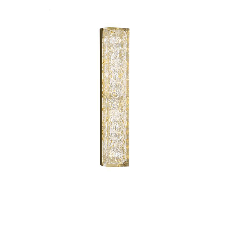 Copper Resin Rectangular Gold Wall Lamp