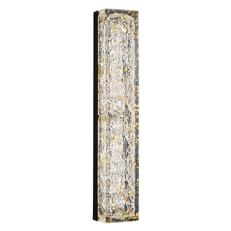 Copper Resin Rectangular Gold Wall Lamp