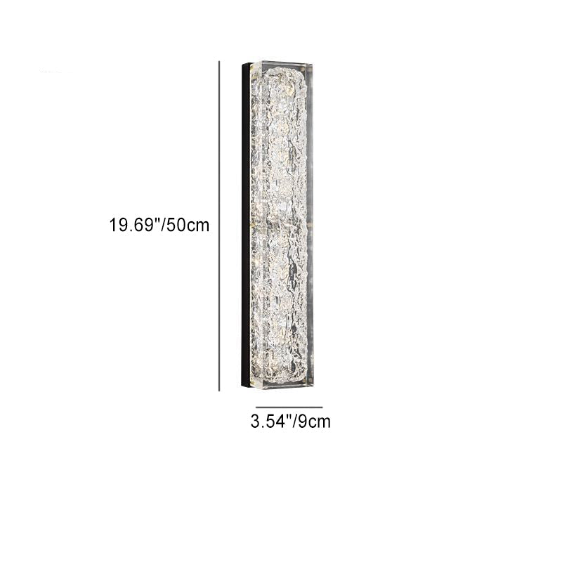 Copper Resin Rectangular Gold Wall Lamp