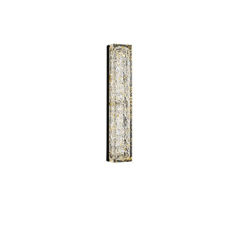Copper Resin Rectangular Gold Wall Lamp