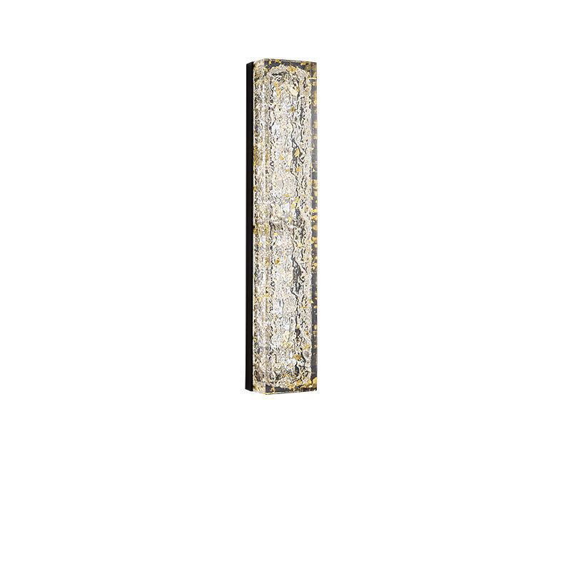 Copper Resin Rectangular Gold Wall Lamp