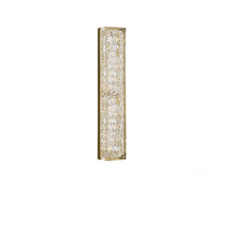 Copper Resin Rectangular Gold Wall Lamp