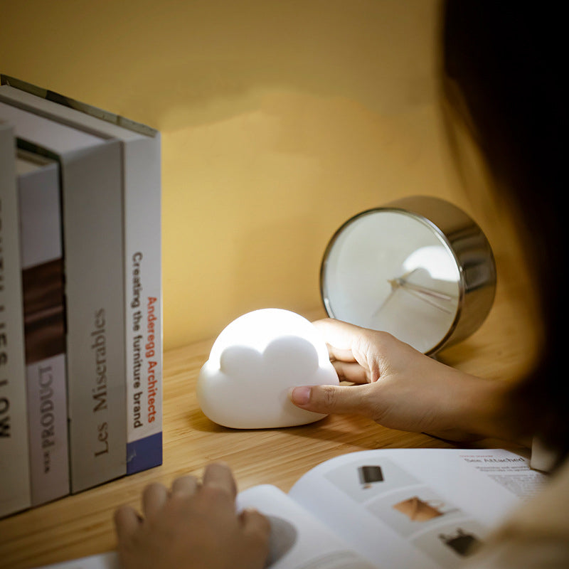 Rechargeable ABS PP Cloud Table Lamp