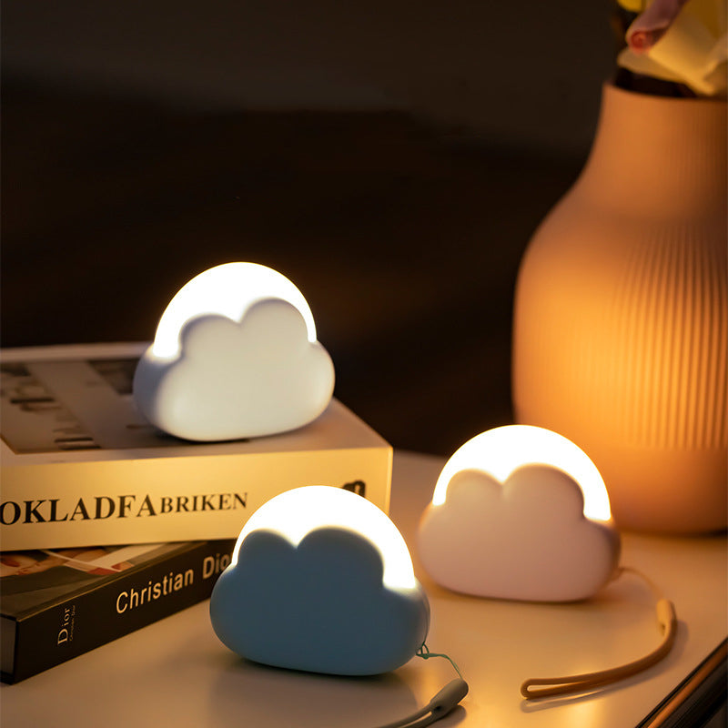 Rechargeable ABS PP Cloud Table Lamp