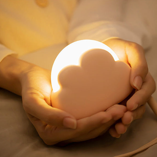 Rechargeable ABS PP Cloud Table Lamp