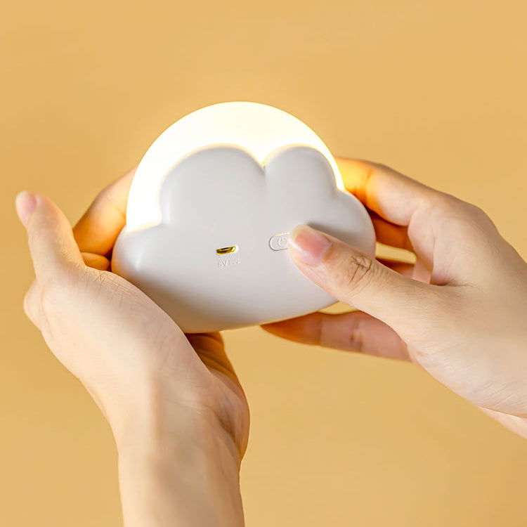 Rechargeable ABS PP Cloud Table Lamp