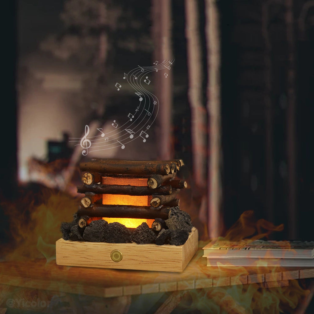 Rechargeable Wood Branch Twig Table Lamp