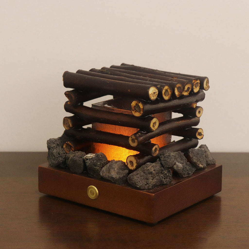 Rechargeable Wood Branch Twig Table Lamp