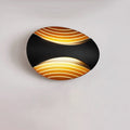 Aluminum Elliptical Striped Patio Outdoor Light