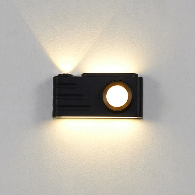 Aluminum Camera Rectangular Patio Outdoor Light