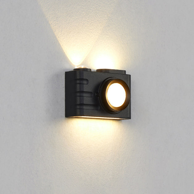 Aluminum Camera Rectangular Patio Outdoor Light