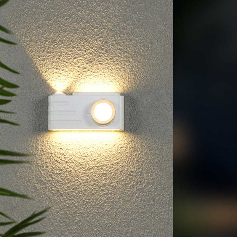 Aluminum Camera Rectangular Patio Outdoor Light