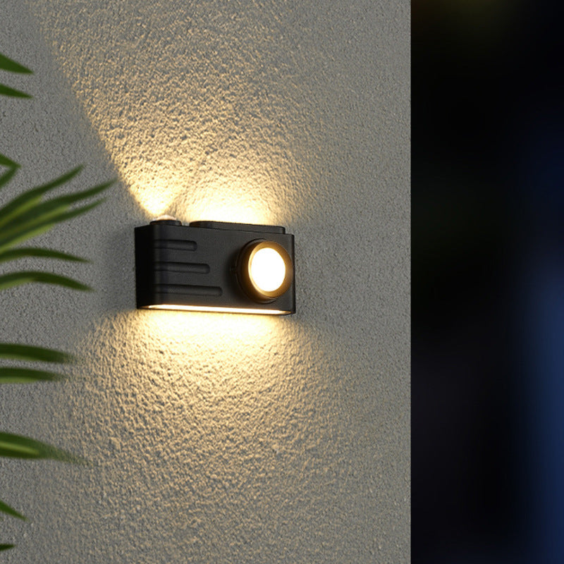 Aluminum Camera Rectangular Patio Outdoor Light