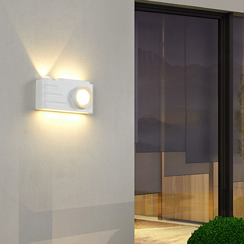 Aluminum Camera Rectangular Patio Outdoor Light