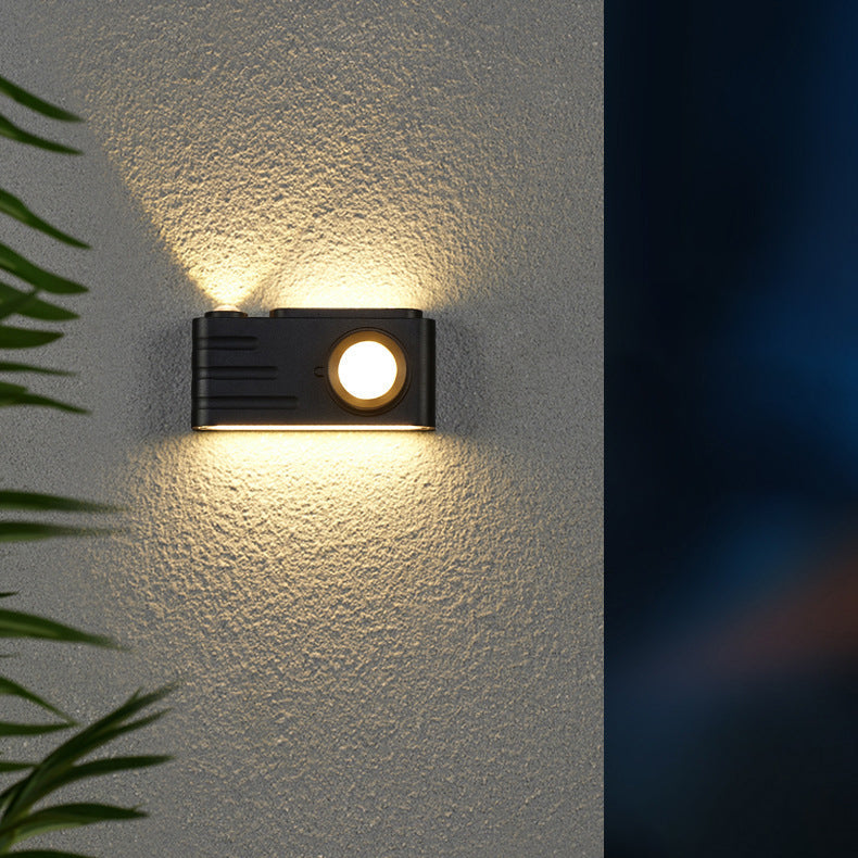 Aluminum Camera Rectangular Patio Outdoor Light