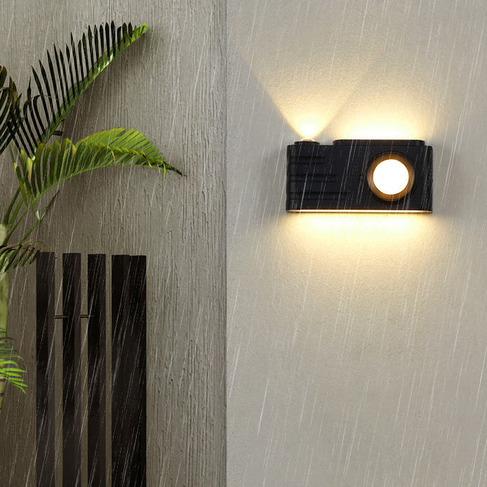 Aluminum Camera Rectangular Patio Outdoor Light