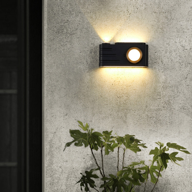 Aluminum Camera Rectangular Patio Outdoor Light