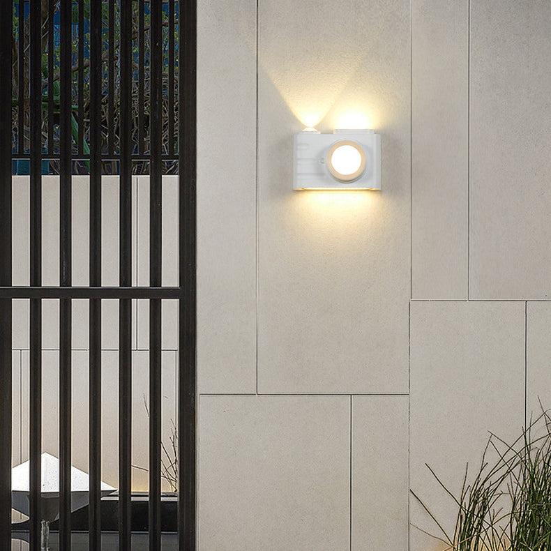 Aluminum Camera Rectangular Patio Outdoor Light