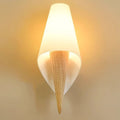 Wood Glass Ice Cream Wall Lamp