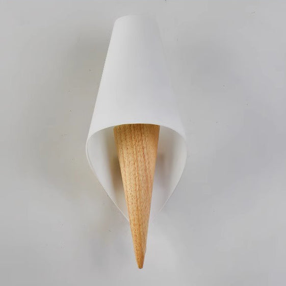 Wood Glass Ice Cream Wall Lamp