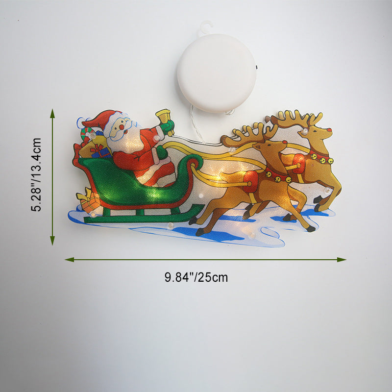 Christmas Tree Santa Deer Wall Light